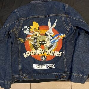 Members only Loony Toons addition Jean Jacket
